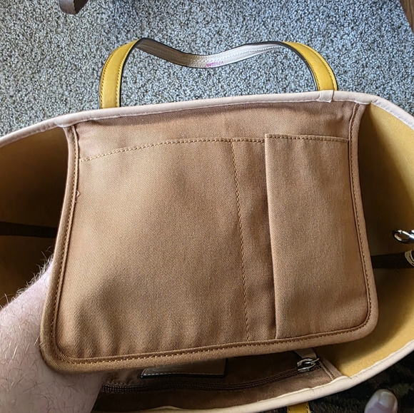 Coach Park Metropolitan Vermillion Cross Grain Leather Large Tote 2014 - Picture 7 of 12